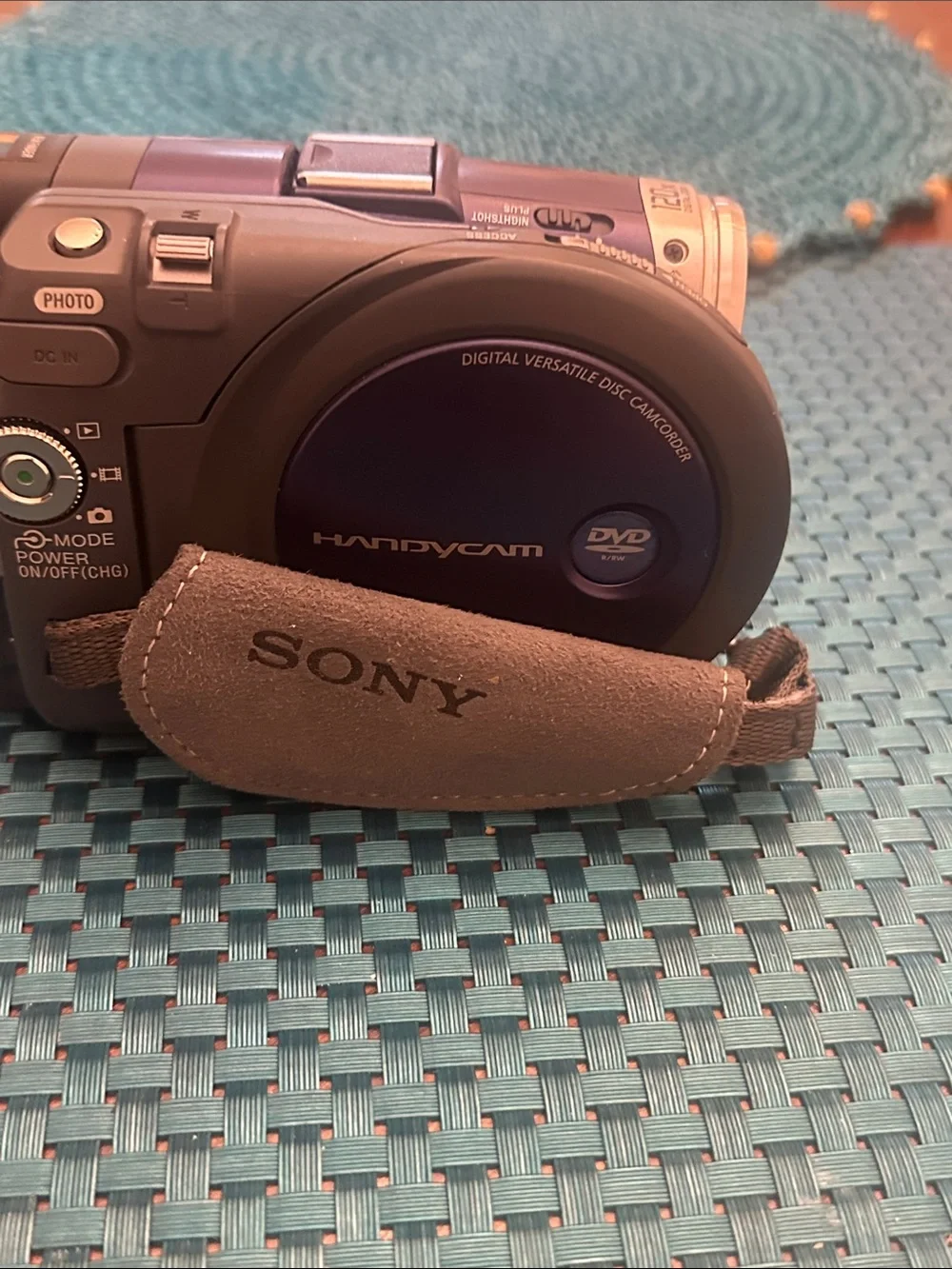 Sony Handycam DVD Camcorder - Navy Blue with Silver Accents